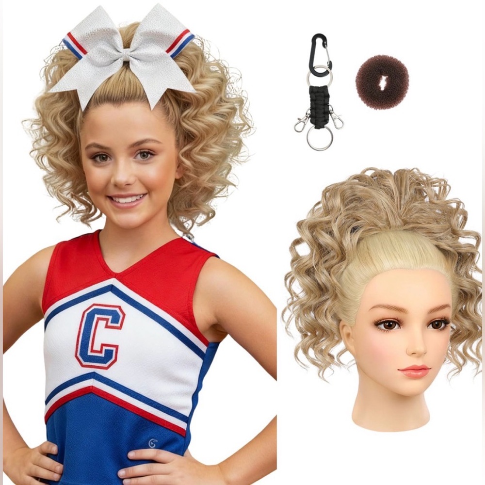 NWT Cheer Ponytail Hair Piece‎ | Curly Dance Pony | 14” Blonde
